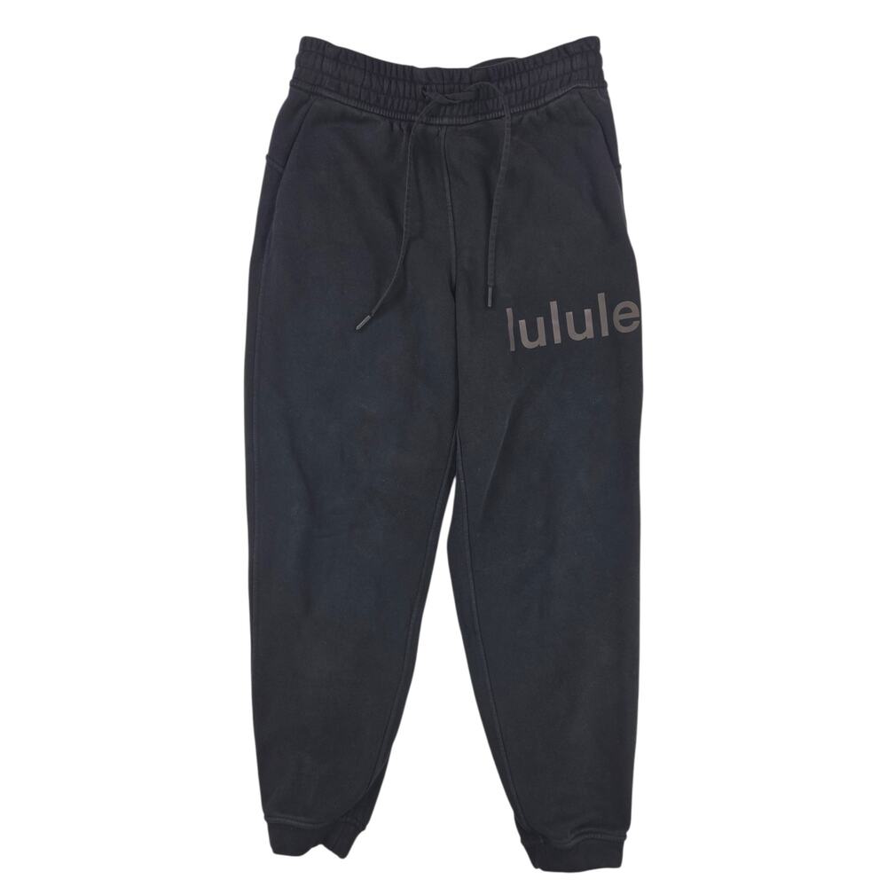 Lululemon | Black Loungeful High-Rise Graphic Jogger | Size 6